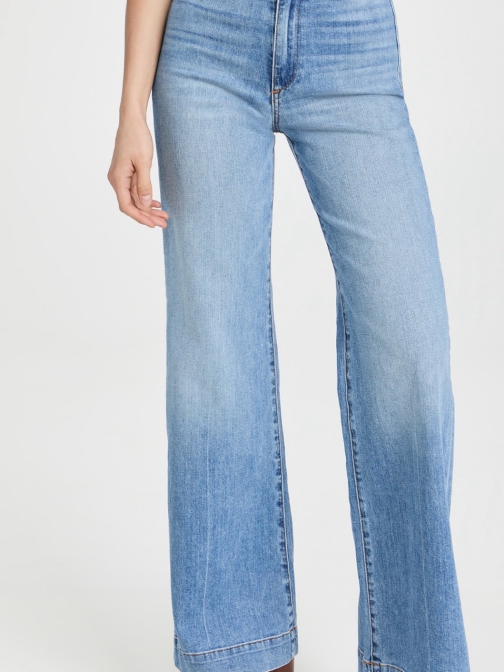 ASKK NY Brighton Jeans - Light Blue High-Rise Wide Leg